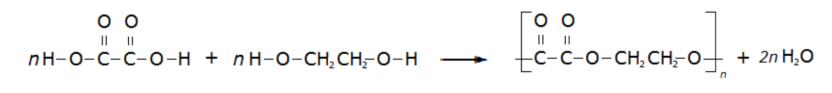 the reaction of ethanedioic acid and ethanediol